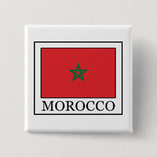 Morocco 15 Cm Square Badge