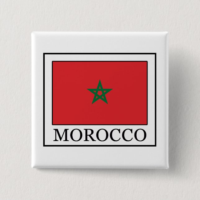 Morocco 15 Cm Square Badge (Front)