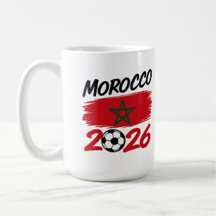 Morocco 2026 Soccer Fan Football Supporter Pride Coffee Mug