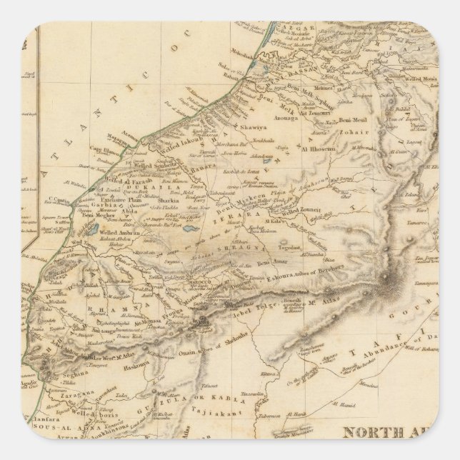 Morocco 2 square sticker (Front)