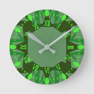 Morocco 3 colour round clock