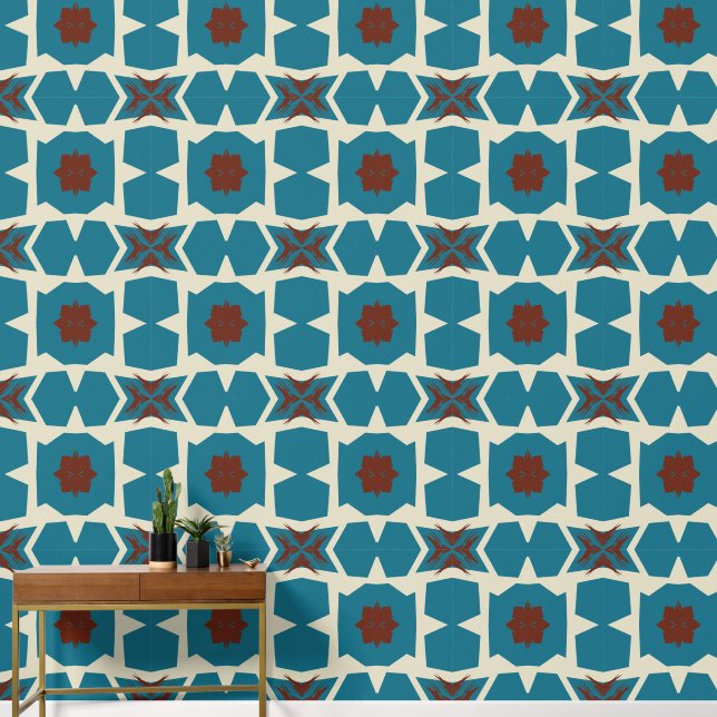 Morocco 3 colour wallpaper (Hallway)