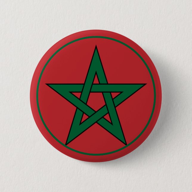 morocco 6 cm round badge (Front)