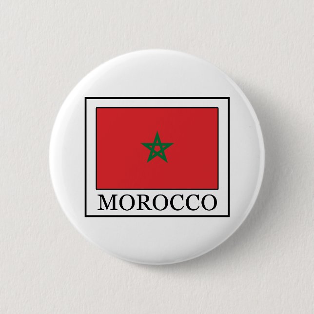 Morocco 6 Cm Round Badge (Front)