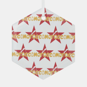 Morocco - A Modern Star of Tradition Glass Tree Decoration