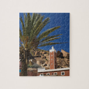 MOROCCO, Anti Atlas, TAFRAOUTE Area: ADAI, Red Jigsaw Puzzle