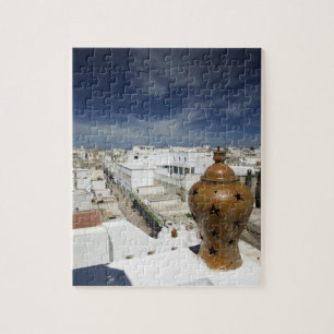 MOROCCO, Atlantic Coast, ESSAOUIRA: High Vantage Jigsaw Puzzle