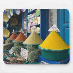 MOROCCO, Atlantic Coast, ESSAOUIRA: Spice Market Mouse Mat