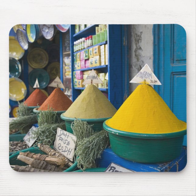 MOROCCO, Atlantic Coast, ESSAOUIRA: Spice Market Mouse Mat (Front)