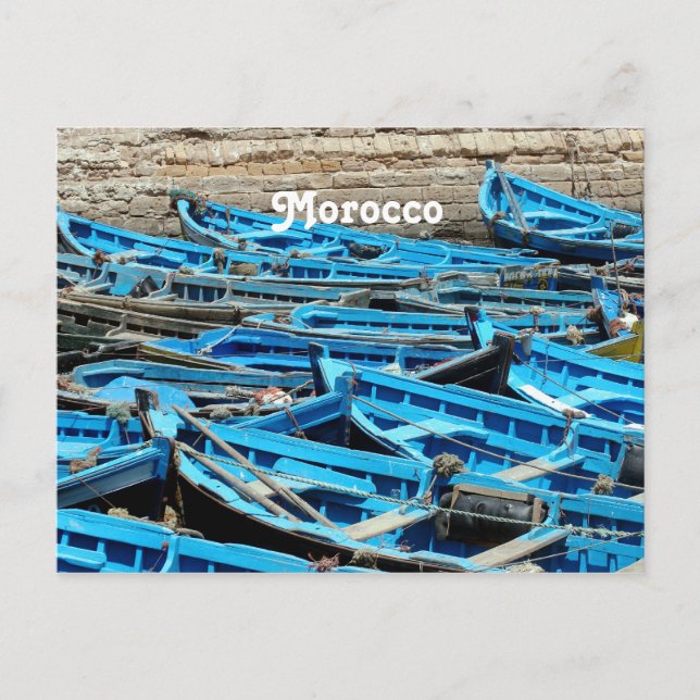 Morocco Boats Postcard (Front)