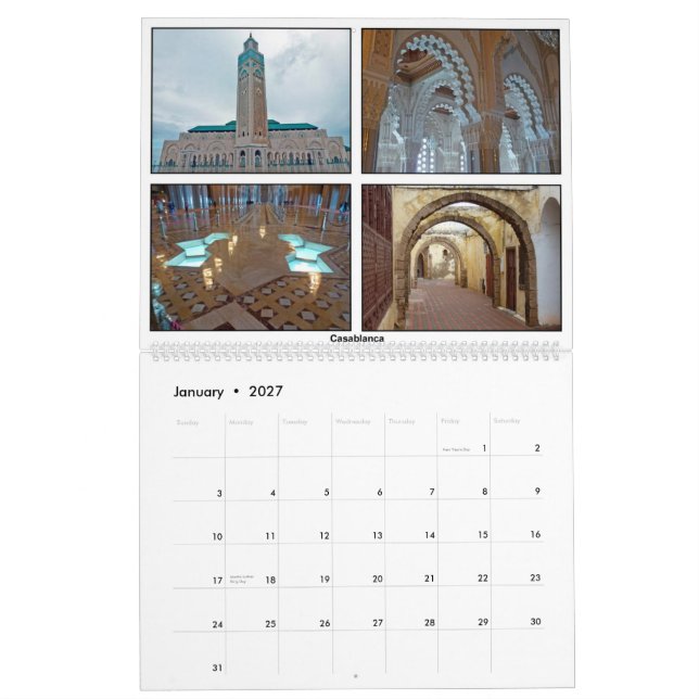 Morocco Calendar (Jan 2027)