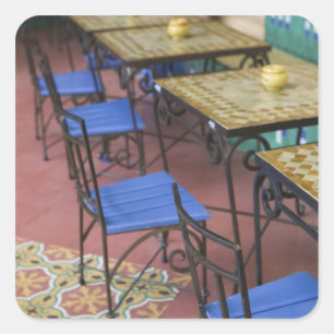 MOROCCO, Casablanca: Ancienne (old) Medina, Square Sticker