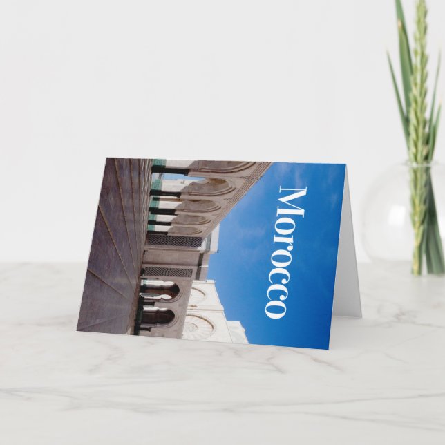 Morocco  | Casablanca | Moroccan Food | Street Card (Front)