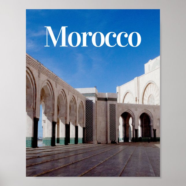 Morocco  | Casablanca | Moroccan Food | Street Poster (Front)