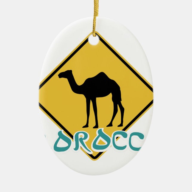Morocco Ceramic Tree Decoration (Front)