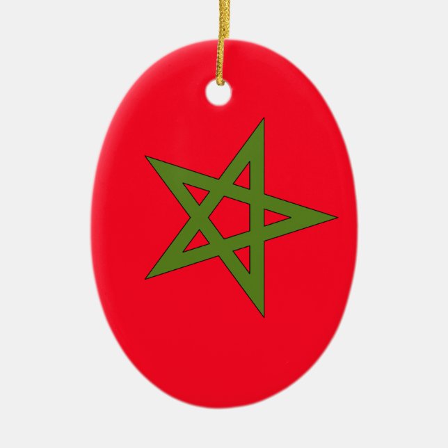 Morocco Ceramic Tree Decoration (Front)