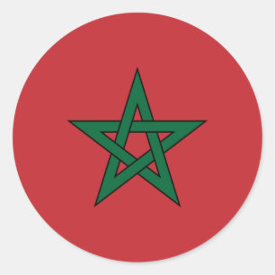 morocco classic round sticker