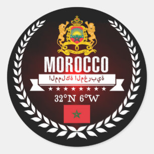 Morocco Classic Round Sticker