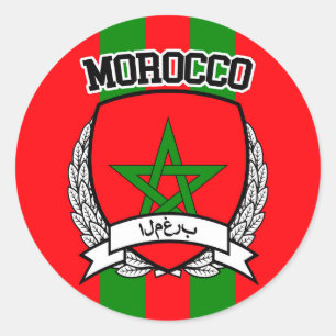 Morocco Classic Round Sticker
