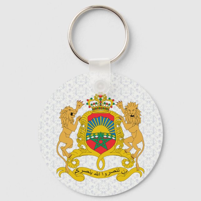 Morocco Coat of Arms detail Key Ring (Front)