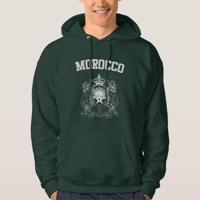 Morocco Coat of Arms Hoodie (Front)