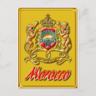 Morocco Coat of Arms Postcard