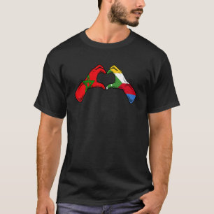 Morocco Comoros Flag - Moroccan Comorians Heart T-Shirt