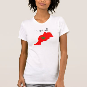 morocco country flag map shape symbol T-Shirt