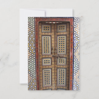 Morocco Door Photography Thank You Card