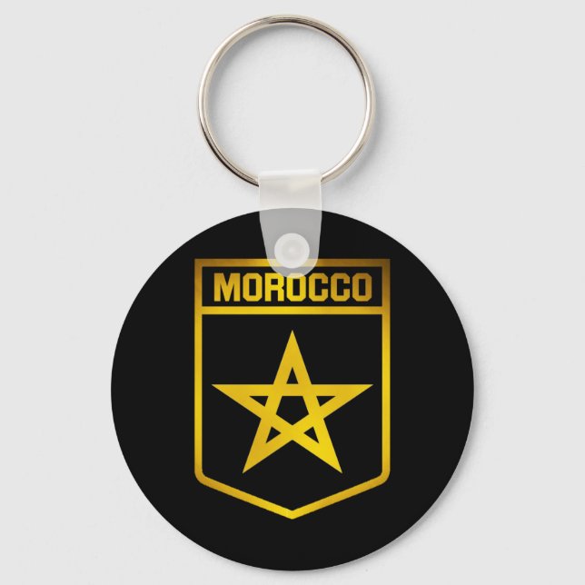 Morocco Emblem Key Ring (Front)