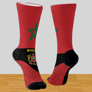 Morocco, fashion, Moroccan flag, patriotic Socks