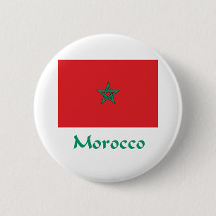 Morocco Flag 6 Cm Round Badge