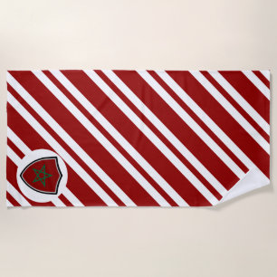 Morocco flag beach towel