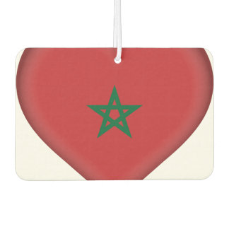 Morocco Flag Car Air Freshener