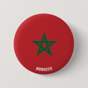 Morocco Flag Cute Patriotic 6 Cm Round Badge