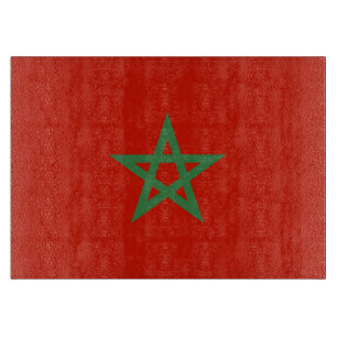 Morocco flag cutting board
