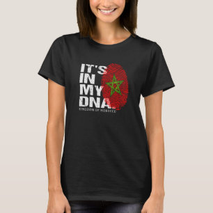 Morocco Flag DNA Love Moroccan National Day Pride  T-Shirt