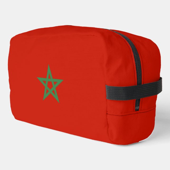 Morocco flag dopp kit (Left Corner)