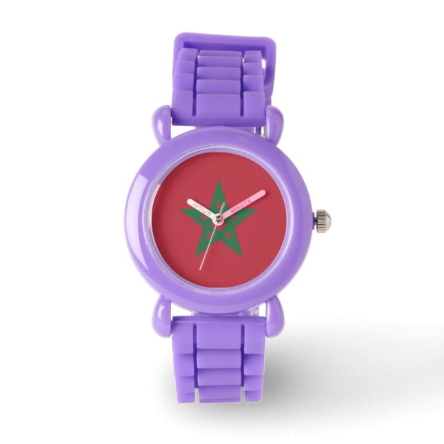 Morocco Flag Emblem Watch (Front)