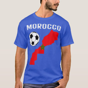 Morocco Flag Jersey Maroc Moroccan Soccer Football T-Shirt