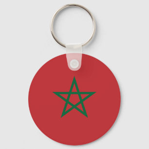 Morocco Flag Key Ring