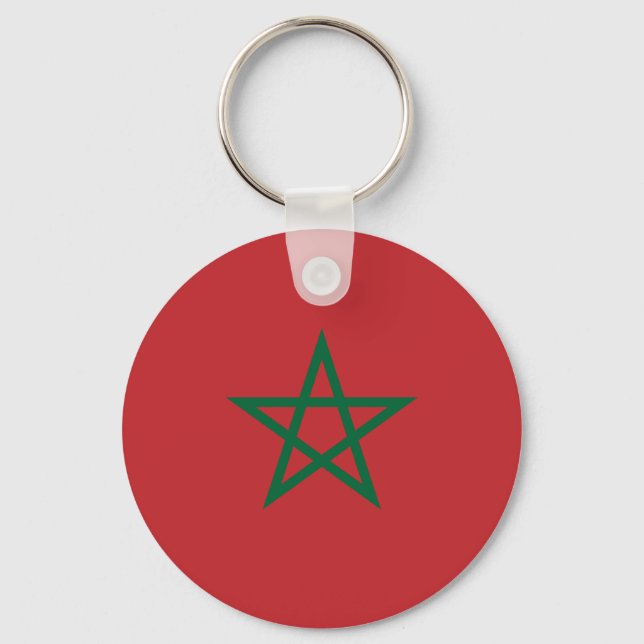Morocco Flag Key Ring (Front)