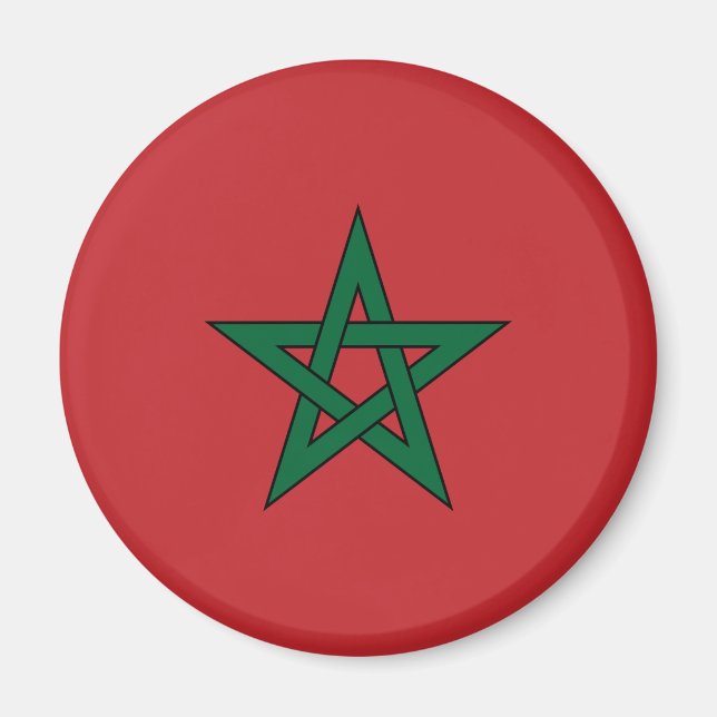Morocco Flag Magnet (Front)