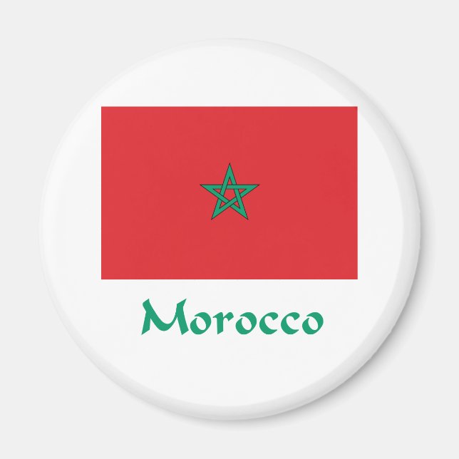 Morocco Flag Magnet (Front)