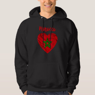 Morocco Flag Moroccan Soccer Football 2022 Morocco Hoodie