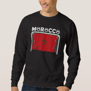 Morocco Flag Moroccan Soccer Team Moroccan Sweatshirt