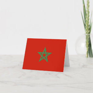 Morocco flag note card