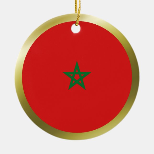 Morocco Flag Ornament (Front)