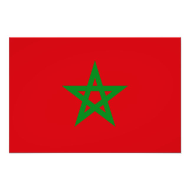 Morocco Flag Photo Print (Front)