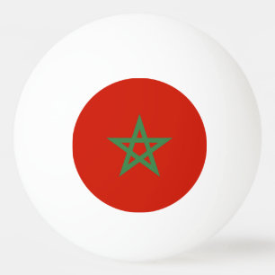 Morocco flag ping pong ball